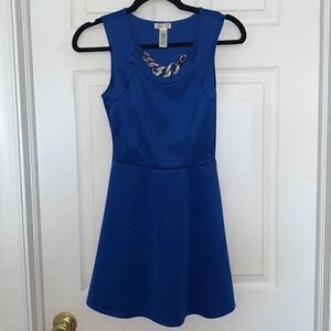 L8ter Blue Flared Dress